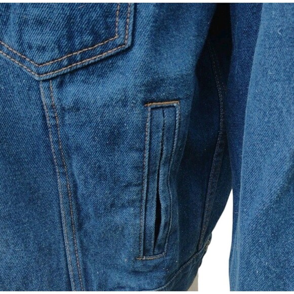Marlboro Country Store Denim Jacket Size Large Blue Mens Vintage - Picture 8 of 11
